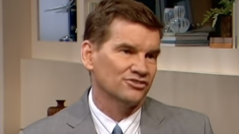 Ted Haggard wearing a gray suit