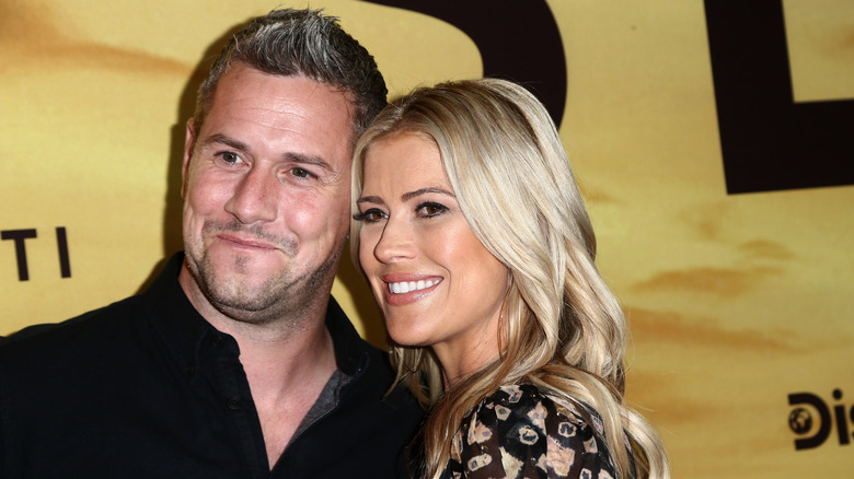 Christina Hall and Ant Anstead smiling