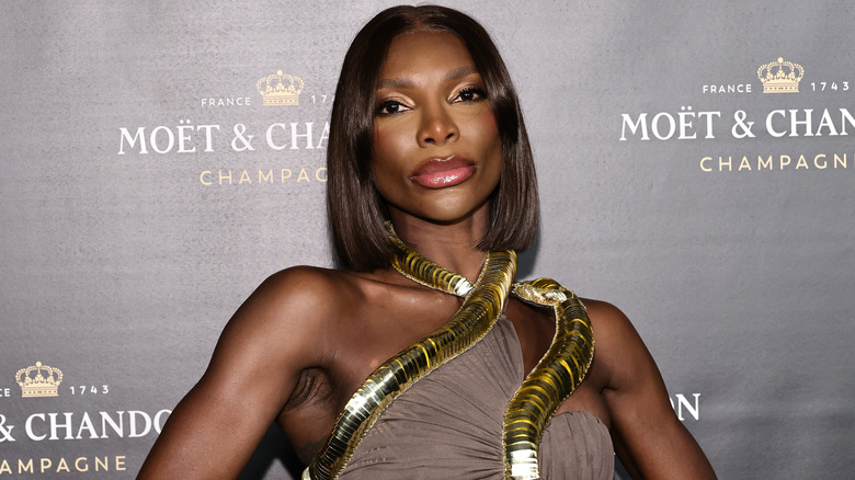 Michaela Coel posing