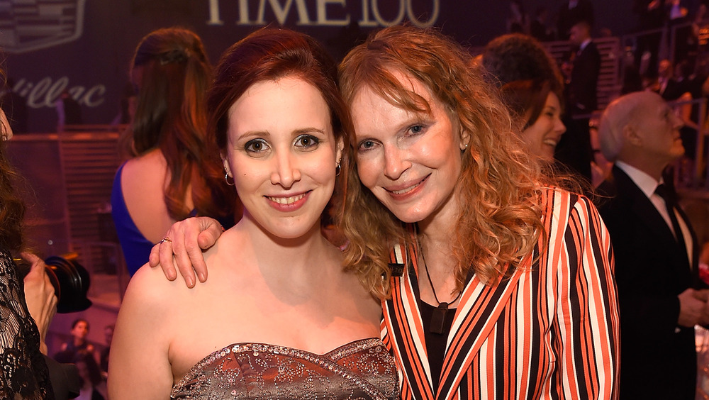 Mia Farrow and Dylan Farrow smiling at the 2016 TIME 100 party