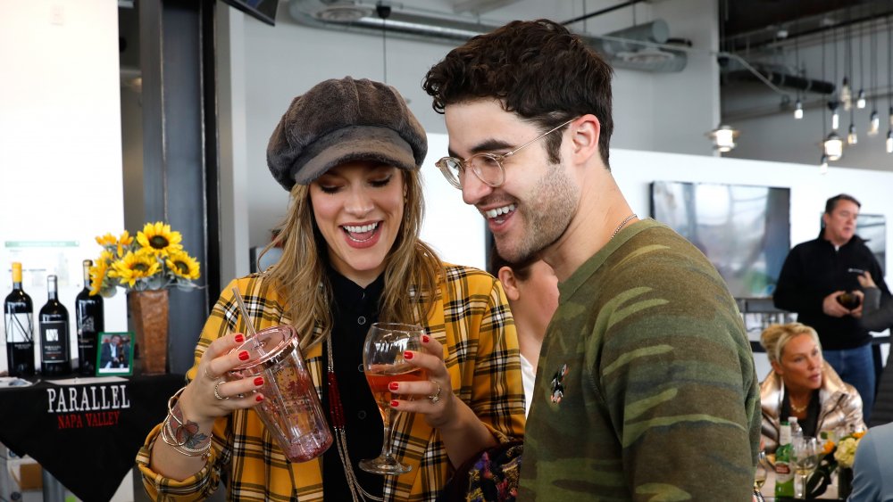 Mia Swier and Darren Criss