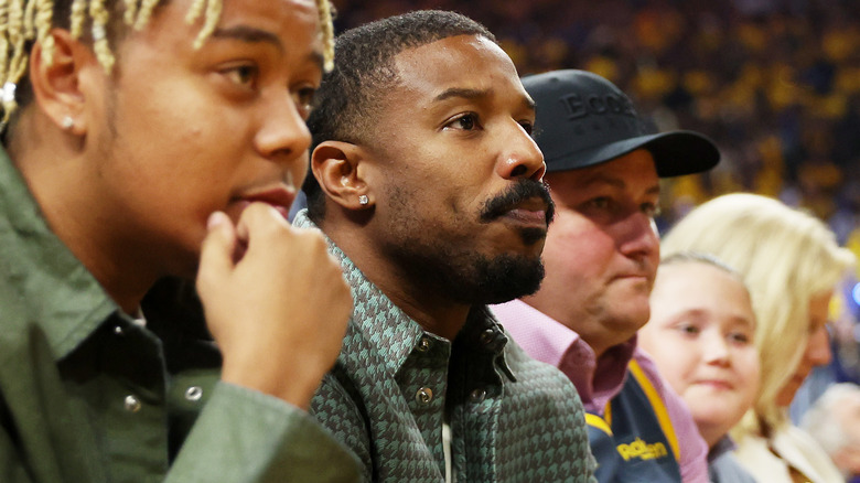 Michael B. Jordan attends Game Two of the 2022 NBA Finals