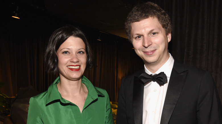 Nadine and Michael Cera in 2018.