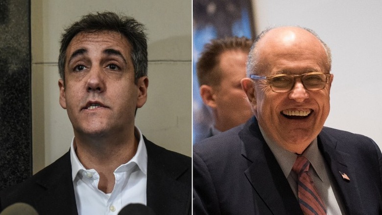 Michael Cohen and Rudy Giuliani side by side