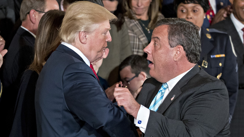 Chris Christie embraces Donald Trump