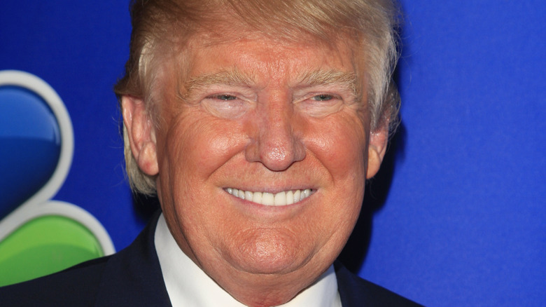 Donald Trump attending the NBCUNIVERSAL 2015 Winter TCA Press Tour