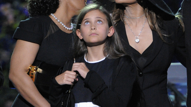 Paris Jackson gazing up