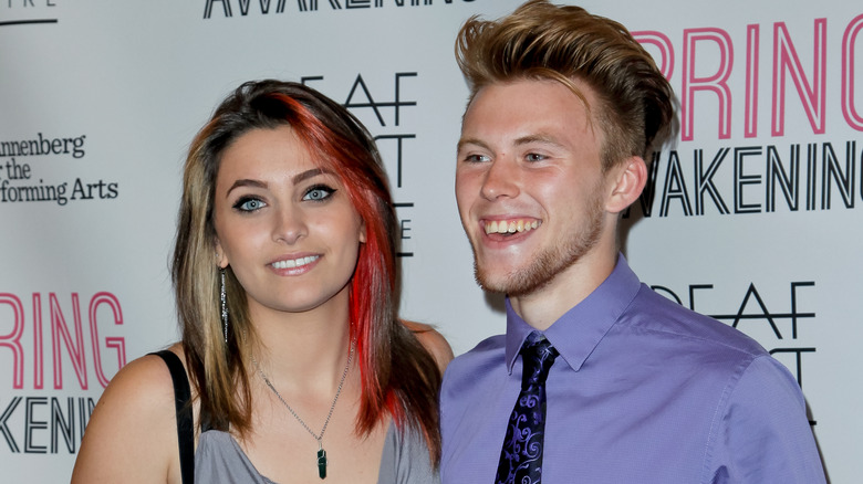 Paris Jackson, Chester Castellaw posing