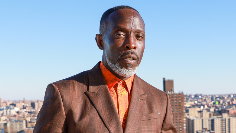 Michael K Williams fashion shoot