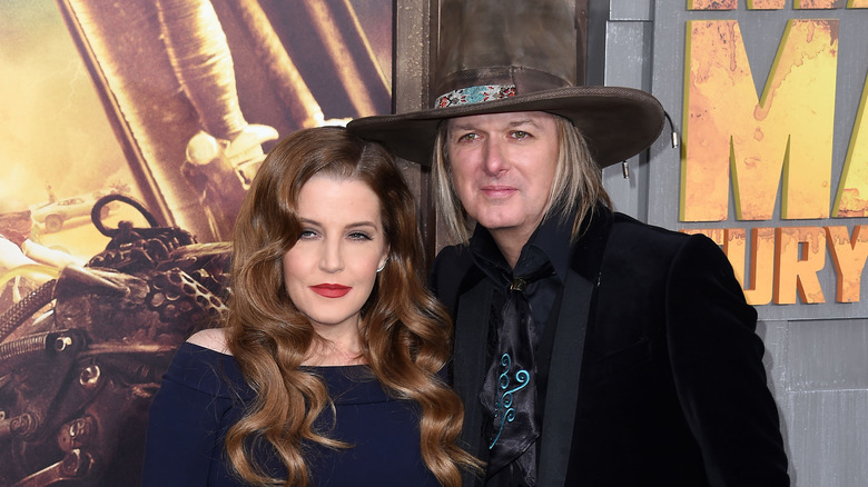 Lisa Marie Presley and Michael Lockwood pose 