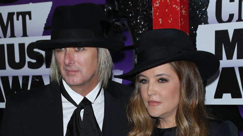 Michael Lockwood and Lisa Marie Presley on the red carpet