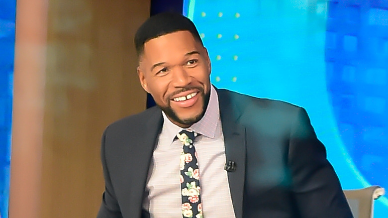 Michael Strahan, smiling