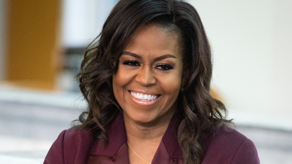 Michelle Obama smiling