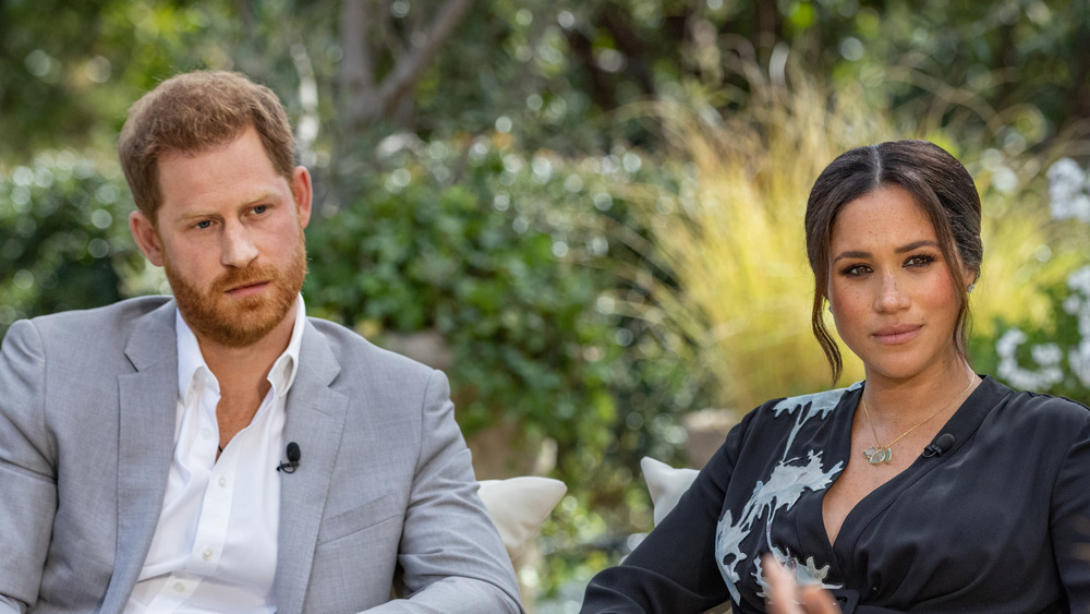 Meghan Markle and Prince Harry sitting down for the Oprah interview