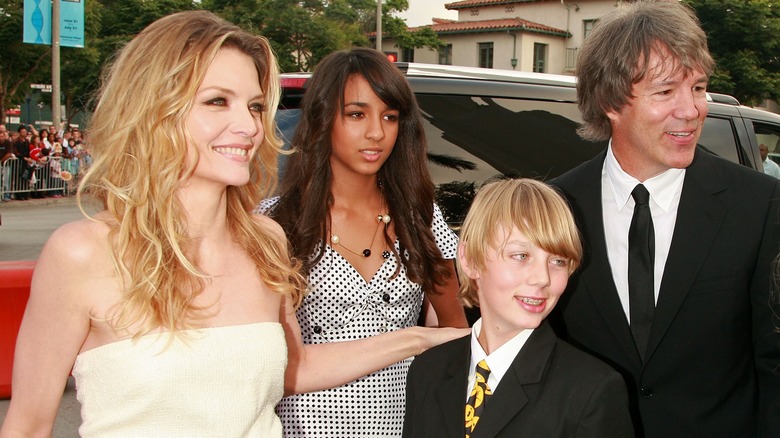 Michelle Pfeiffer with her family