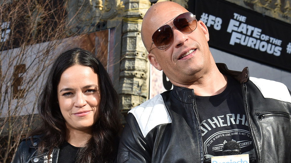 Michelle Rodriguez and Vin Diesel in NYC