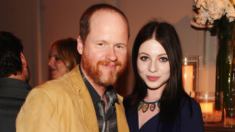 Joss Whedon and Michelle Trachtenberg in 2012
