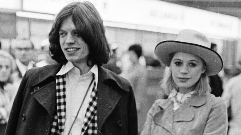 Mick Jagger and Marianne Faithfull in the 1960s