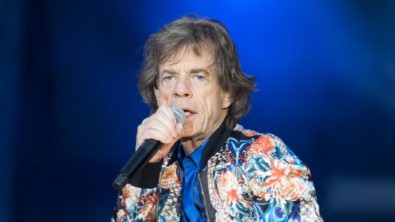 Mick Jagger performing 