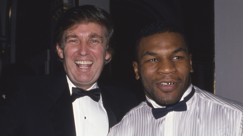Donald Trump smiling Mike Tyson 