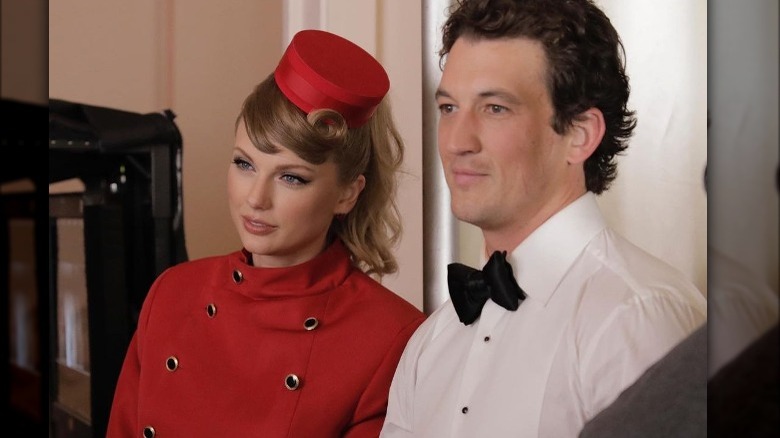 Taylor Swift and Miles Teller in formalwear