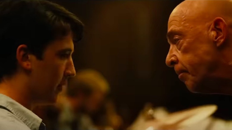 Miles Teller and J.K. Simmons in Whiplash