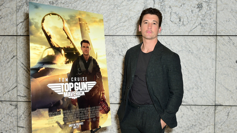 Miles Teller at premiere of Top Gun: Maverick