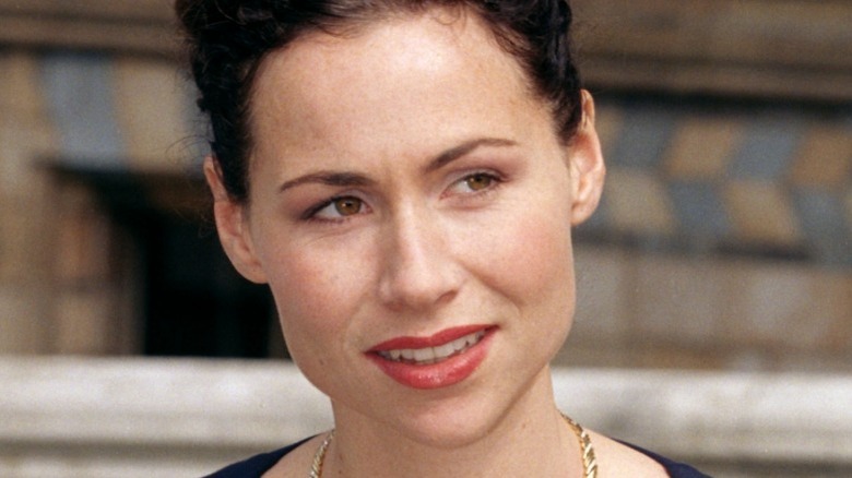 Minnie Driver, smiling