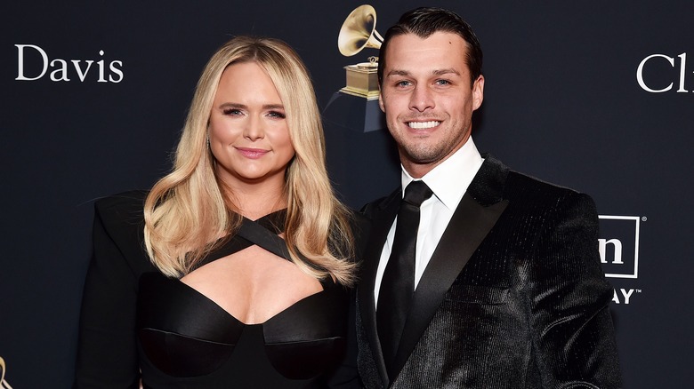 Miranda Lambert and Brendan McLoughlin pose 