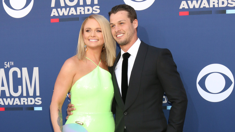 Miranda Lambert and Brendan McLoughlin smile