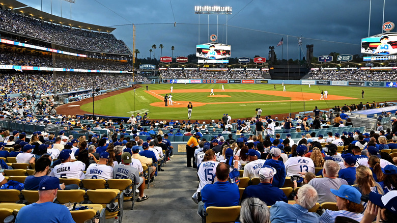 game at Dodger Stadium