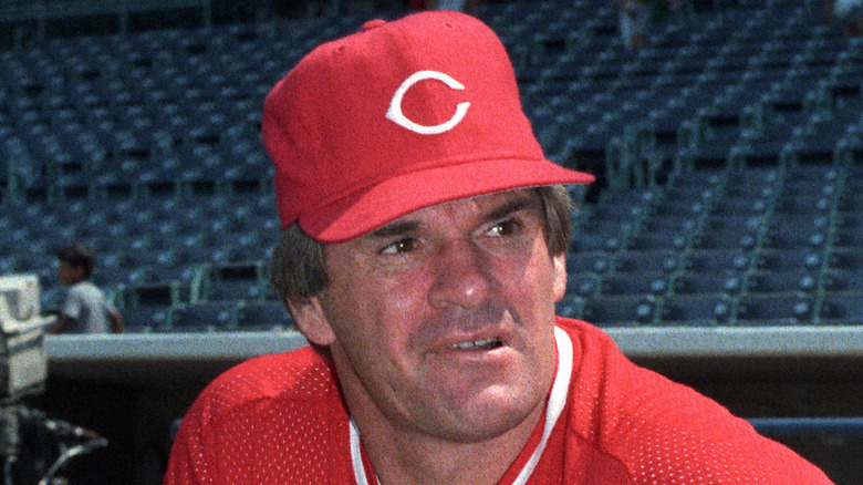 Pete Rose in stadium