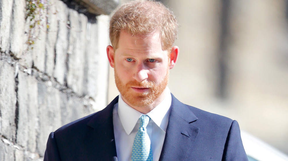 Prince Harry at Easter church service in 2019