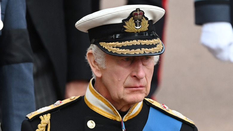 King Charles at Queen Elizabeth's funeral