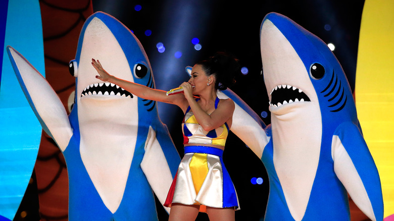 Katy Perry and sharks dancing