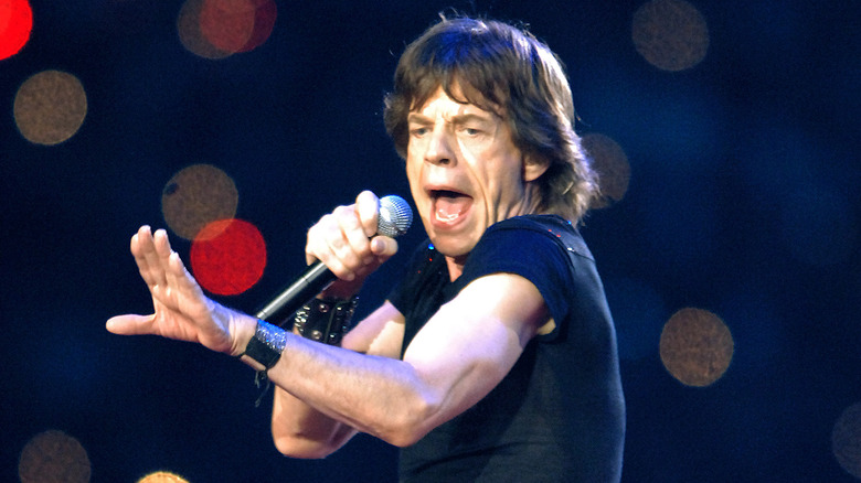 Mick Jagger singing