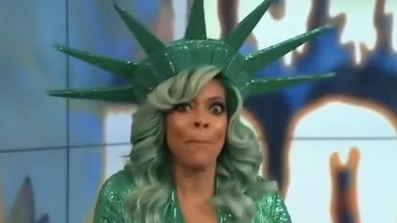 Wendy Williams as statue of liberty