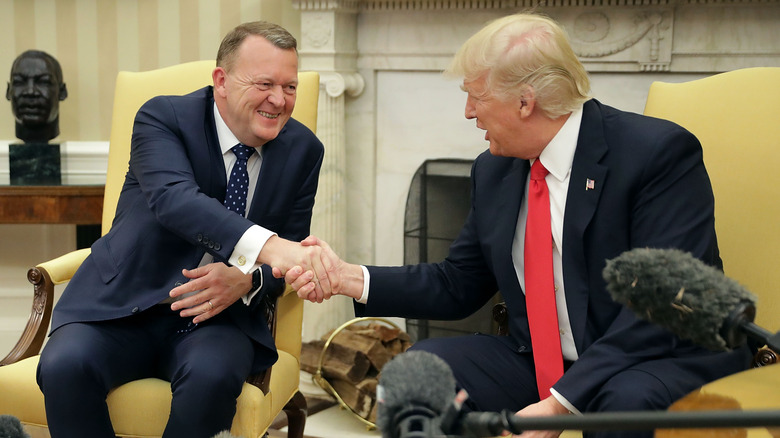 Donald Trump with the Prime Minister of Denmark