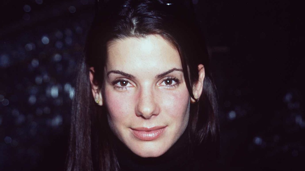 Sandra Bullock looking at camera