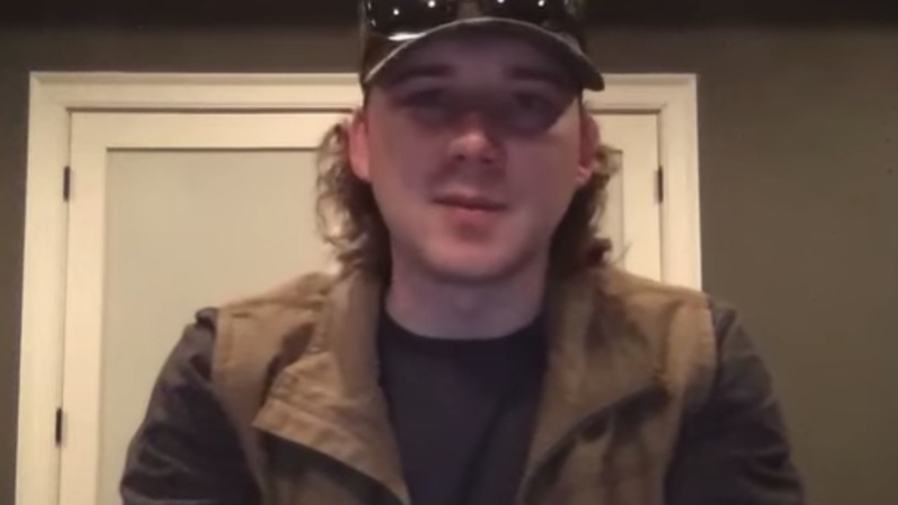 Morgan Wallen appearing in apology video