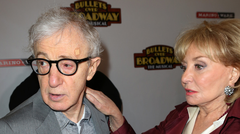 Woody Allen and Barbara Walters at event