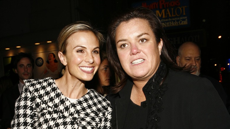 Elisabeth Hasselbeck and Rosie O'Donnell smiling