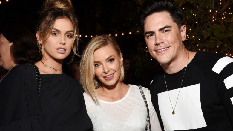 Lala Kent, Ariana Madix, and Tom Sandoval all smiling