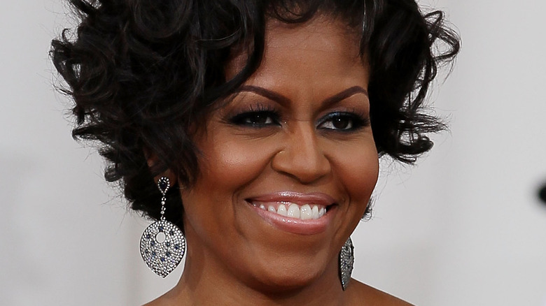 Michelle Obama diamond drop earrings