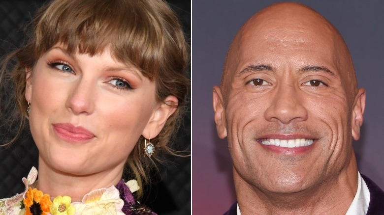 Taylor Swift dwayne the rock johnson