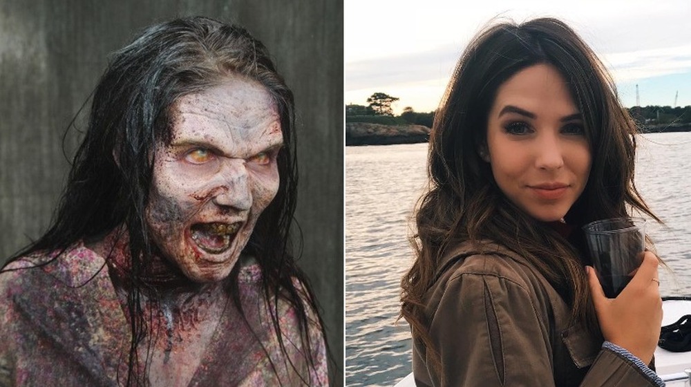 Xan Angelovich as a walker in The Walking Dead