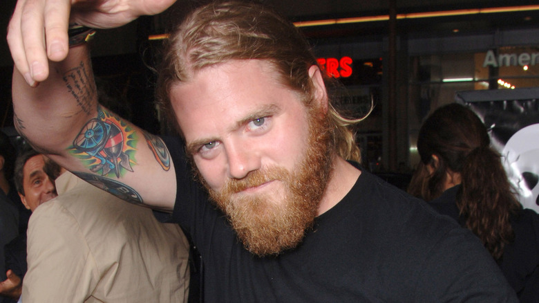 Ryan Dunn from Jackass at an event