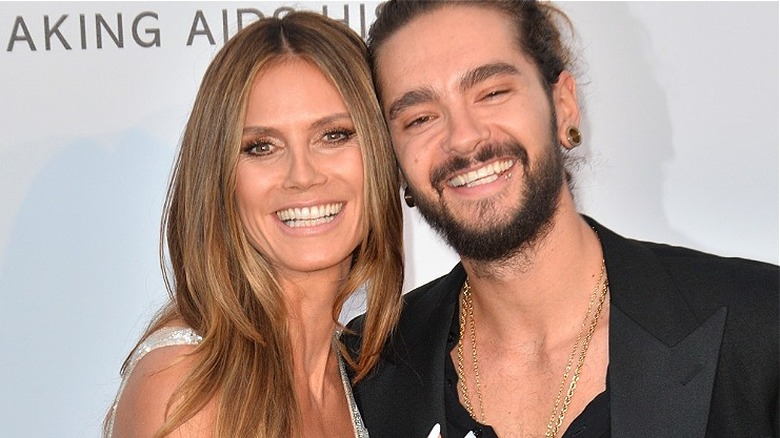 Heidi Klum and Tom Kaulitz laughing