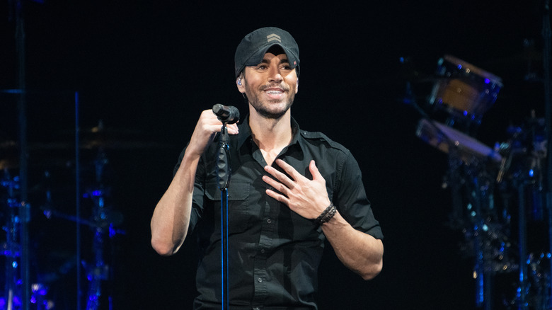 Enrique Iglesias smiling onstage