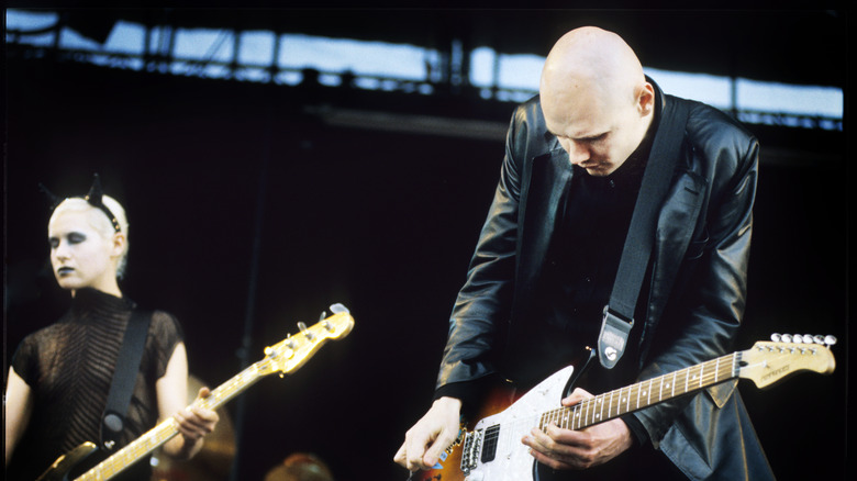 D'Arcy Wrestzky, Billy Corgan playing guitars